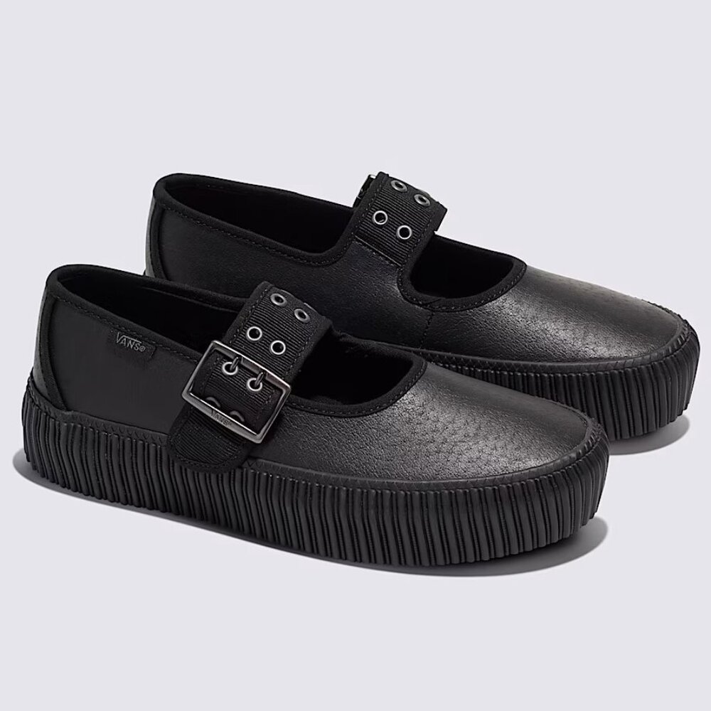 Vans Mary Jane Creeper Platform Shoe in Black